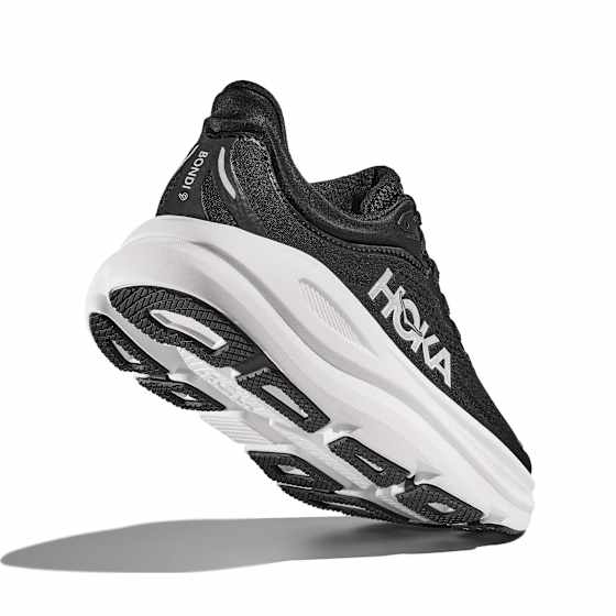 Hoka Bondi 9 Wide Dame Bwht/Black/White 39 1/3 - side a