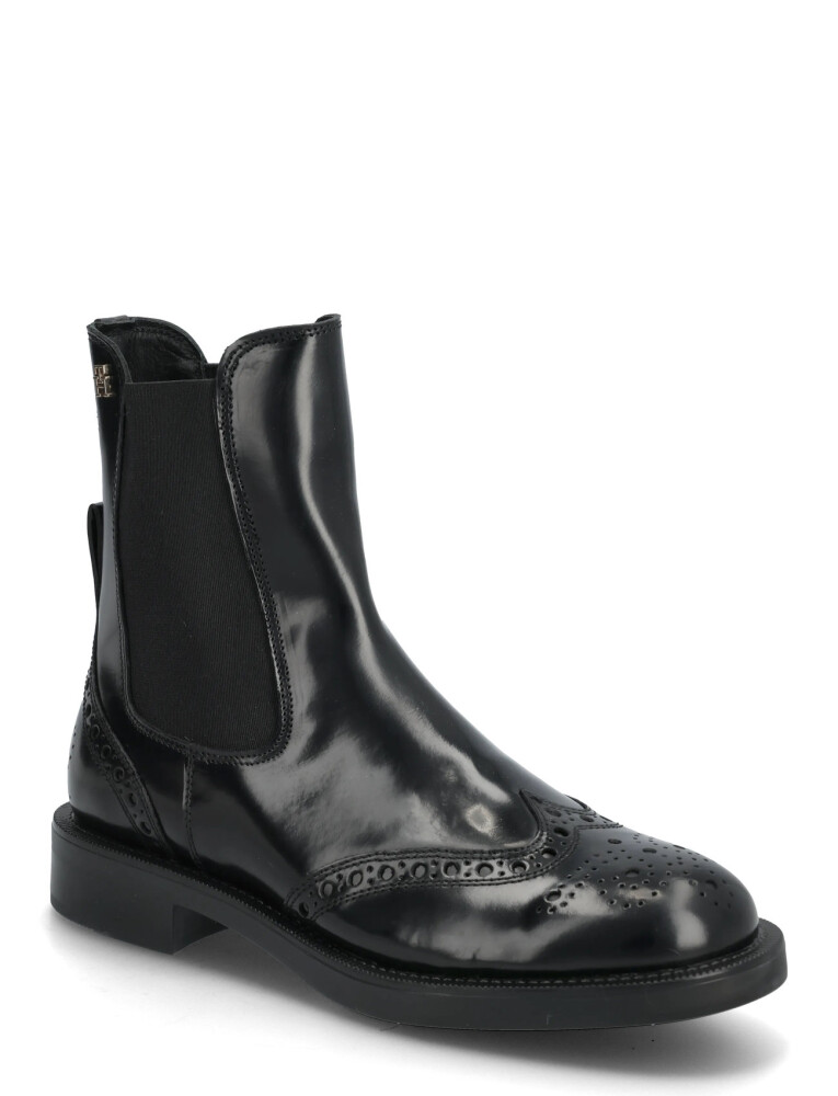 Tommy Hilfiger Brogue Leather Chelsea Boot - Black - 36 - main photo