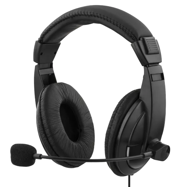 DELTACO Headset med mikrofon