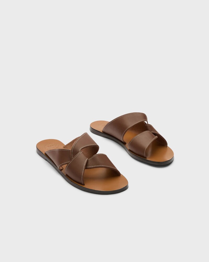 ATP Atelier Allai Cannella/Contrast Stitch Vacchetta Brown 36 - side a