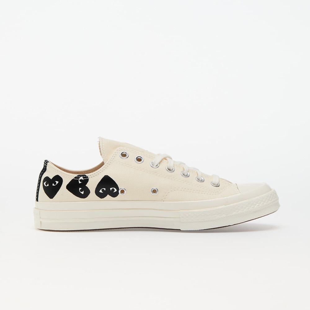 Converse x Comme des Garçons PLAY Chuck 70 OX Milk/ Black/ Egret EUR 42 - side b