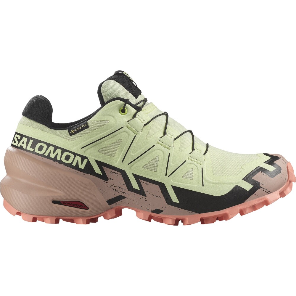 Salomon Women"s Speedcross 6 Gore-tex Lime Cream/mahogany Rose/black 38|38 2/3 - main photo
