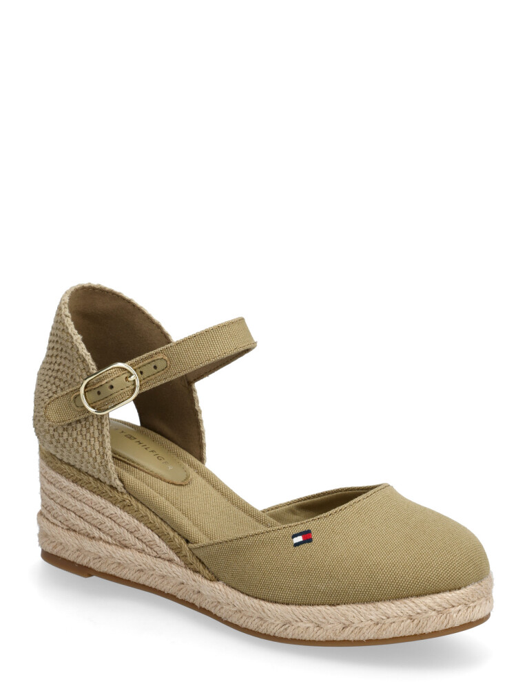 Tommy Hilfiger Mid Wedge Espad Closed Toe - Khaki green - 37 - main photo