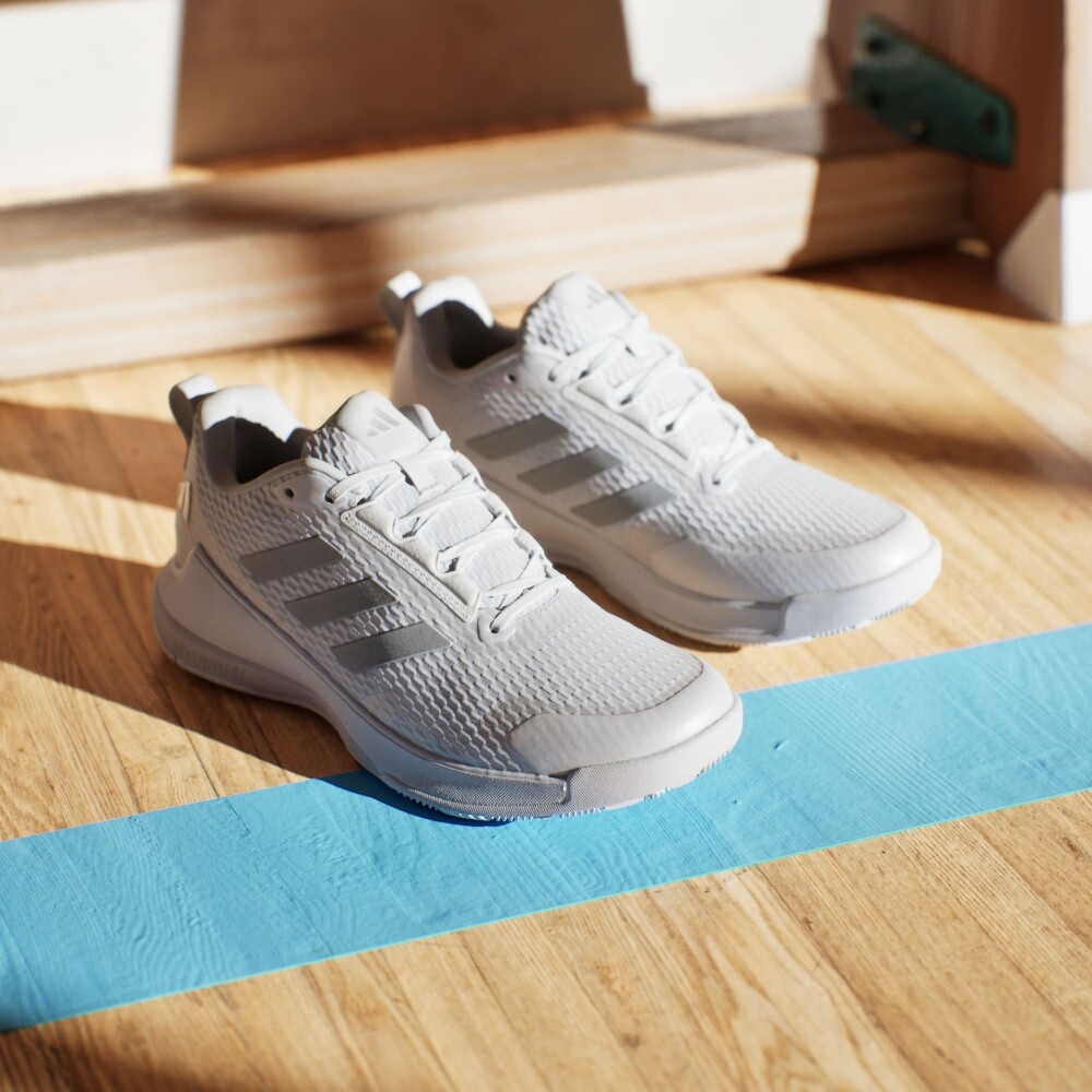 Adidas Novaflight 2 Dame Cloud White/Silver Metallic/Cloud White 39 1/3 - side b