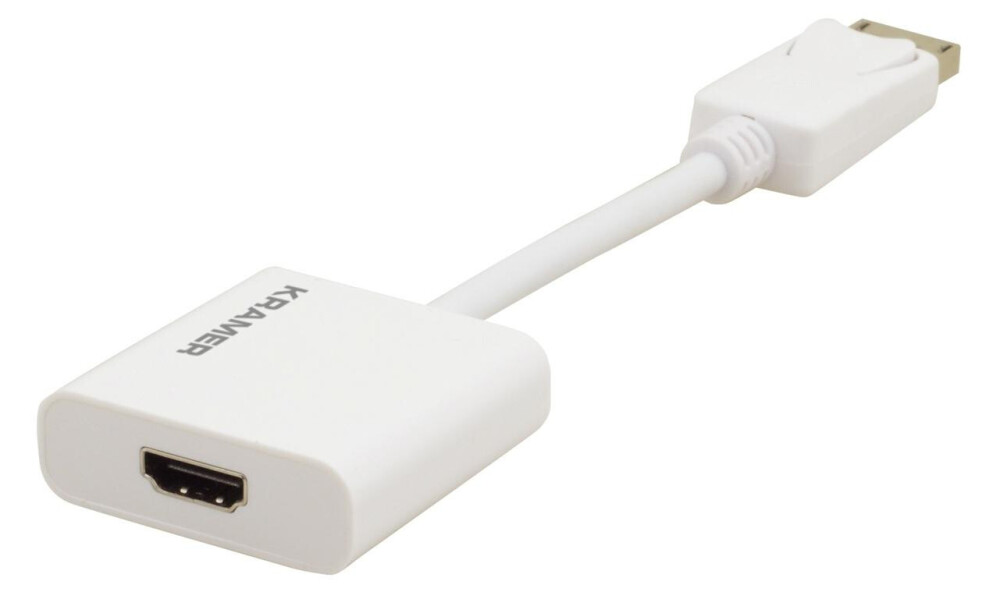 KRAMER ADC-DPM/HF/UHD - Displayport (M) to HDMI (F) 4K Active Adapter ...