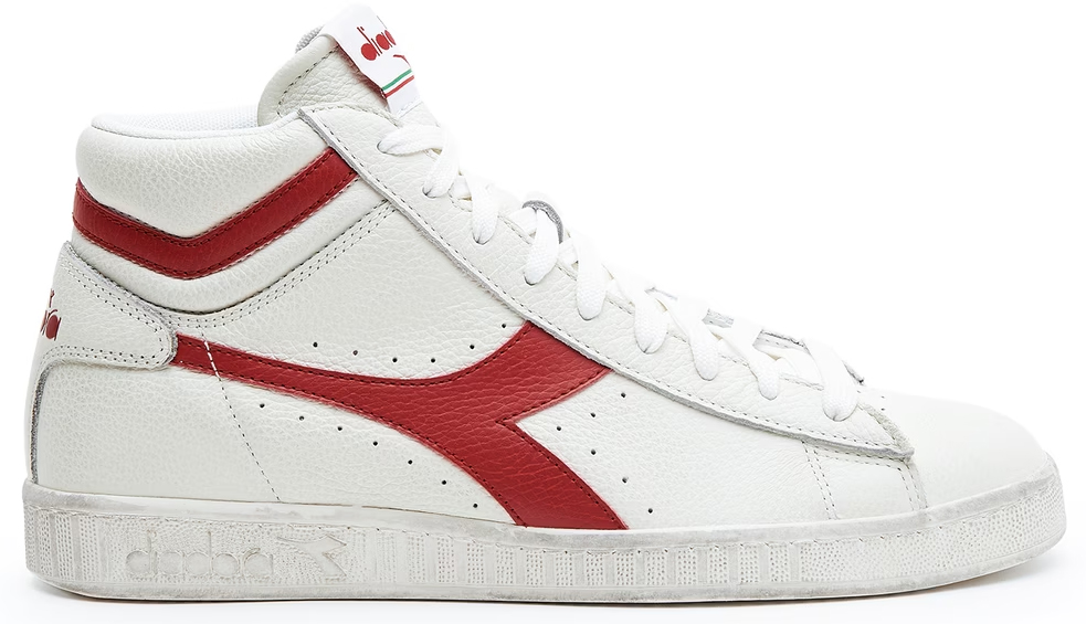 Diadora  Fritidssko Game L High Waxed   D680 White/Red Pepper 40 - main photo