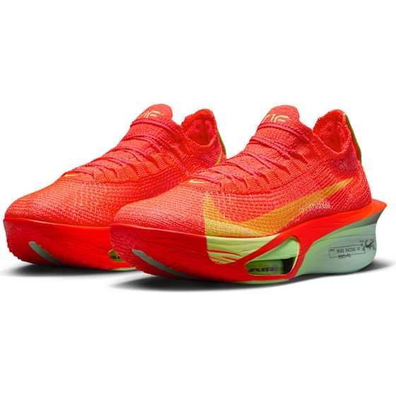 Nike Alphafly 3 Dame Bright Crimson/Lime Blast/Mint Foam 40 - side b