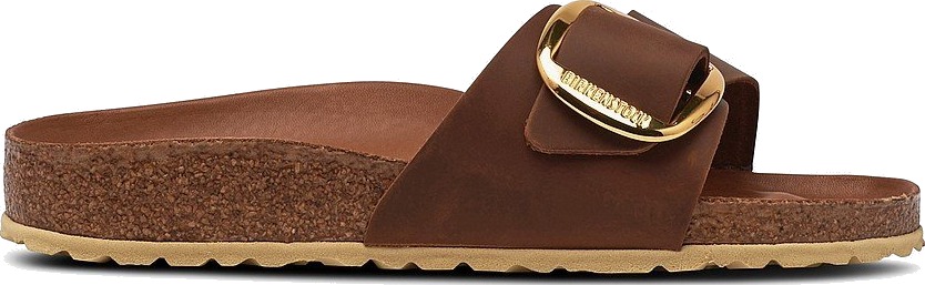 Birkenstock Sandaler Madrid Big Buckle Leoi Cognac Hex Brun - main photo