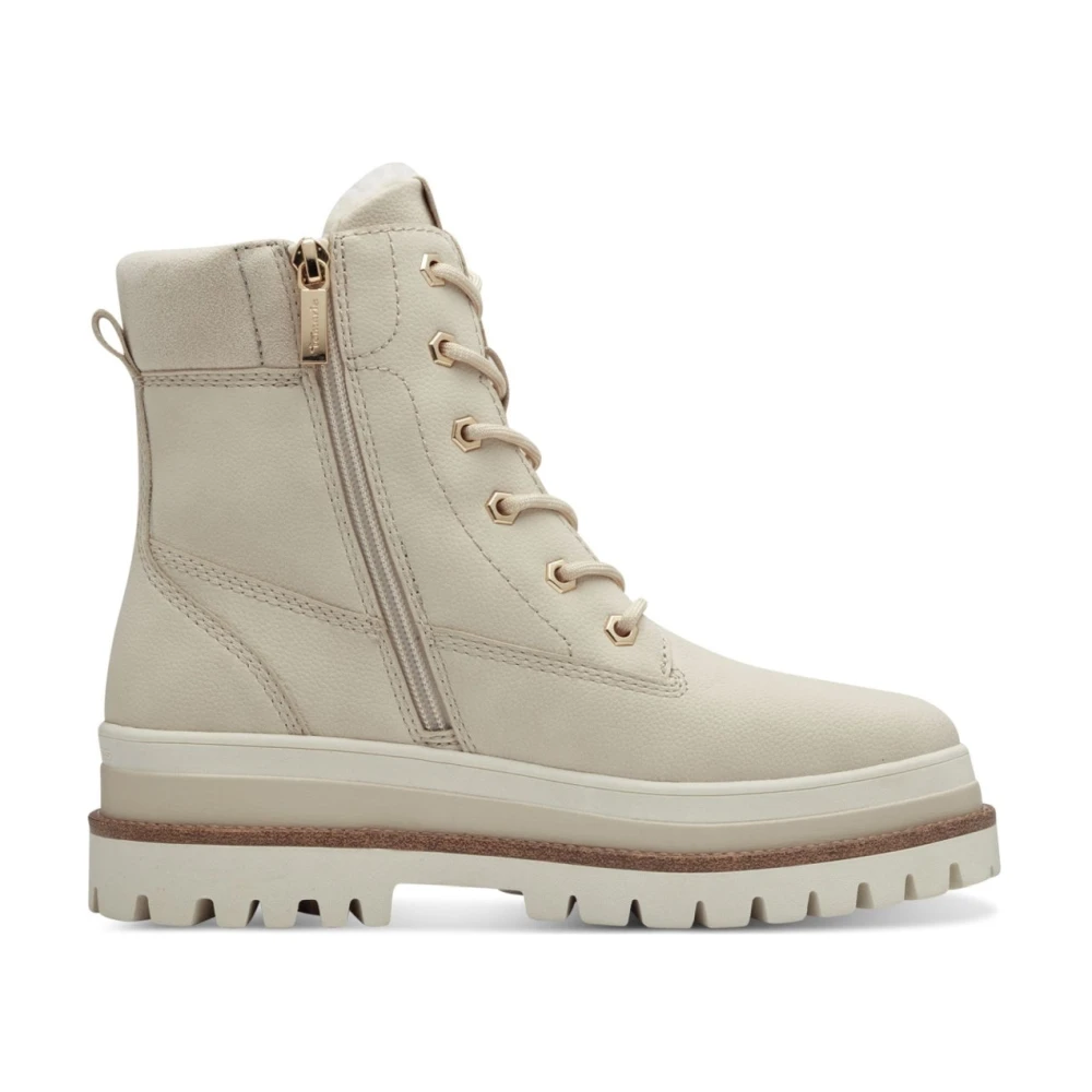 Tamaris Dame Sko Beige 39 EU, - side a