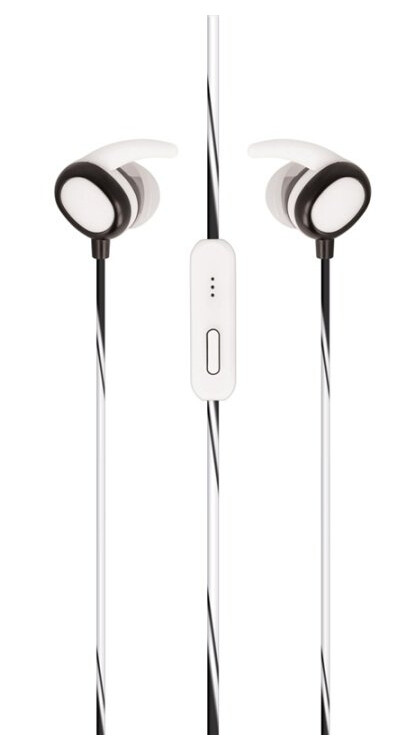 Setty Sport Headphones med sikker passform, hvit
