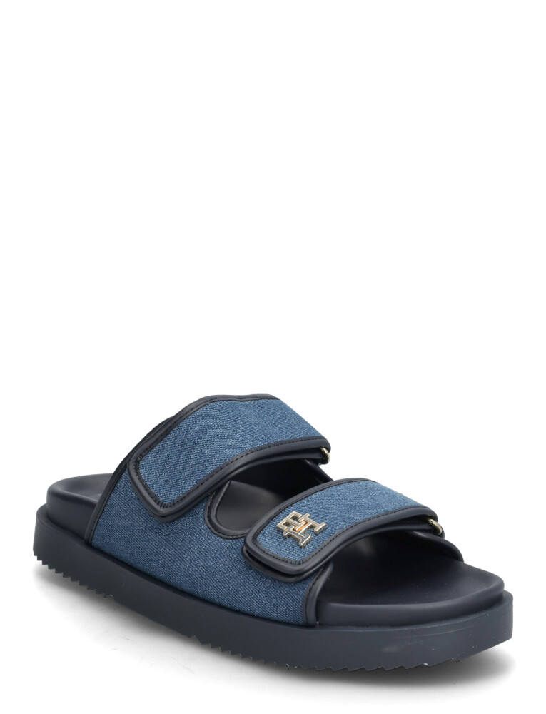 Tommy Hilfiger Double Strap Denim Sandal - Blue - 41 - main photo
