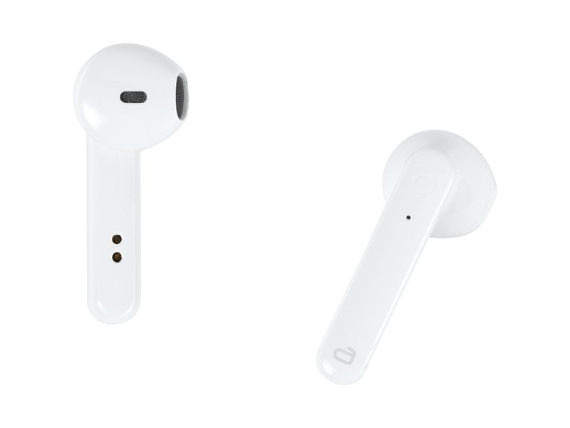 Vivanco Smart Pair, Hodesett, In-Ear, Calls/Music, Hvit, Stereofonisk, Berøringskontroll