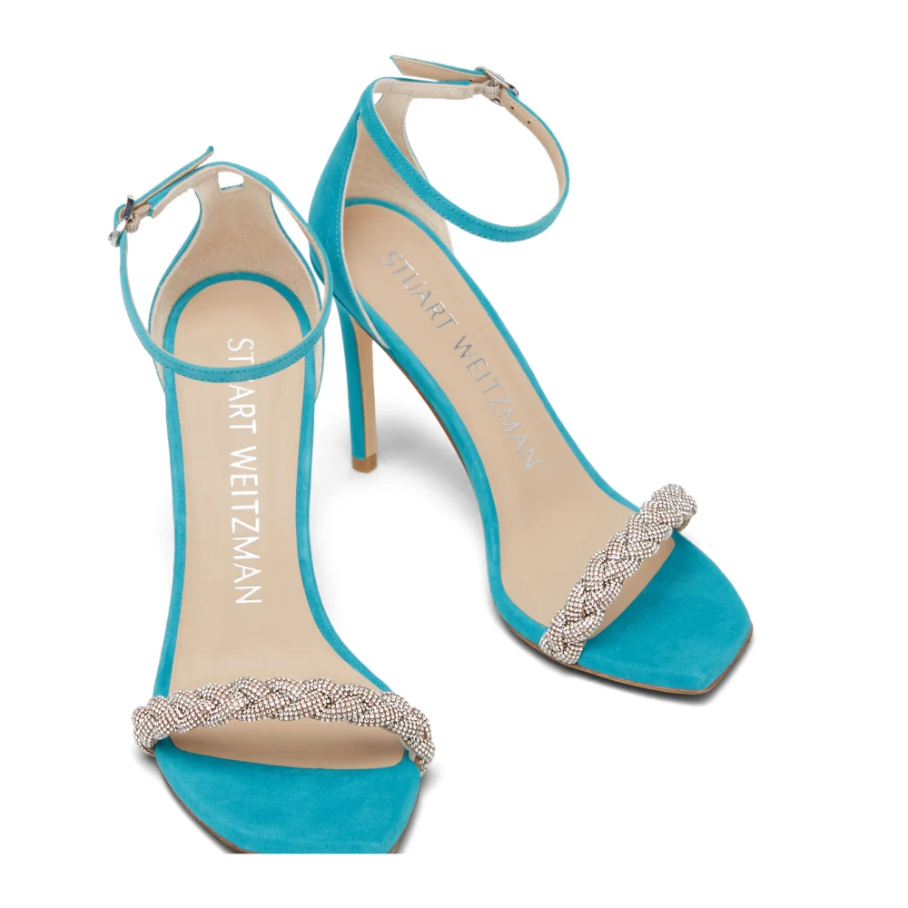 Stuart Weitzman Dame Sko Blå 38 EU - side b