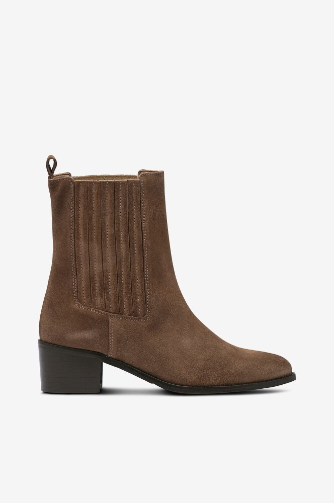 Bianco   Boots Biacarol Chelsea Boot Oily Suede   Brun - main photo