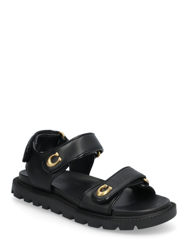Coach Brynn Leather Sandal Black 39.5 - main photo