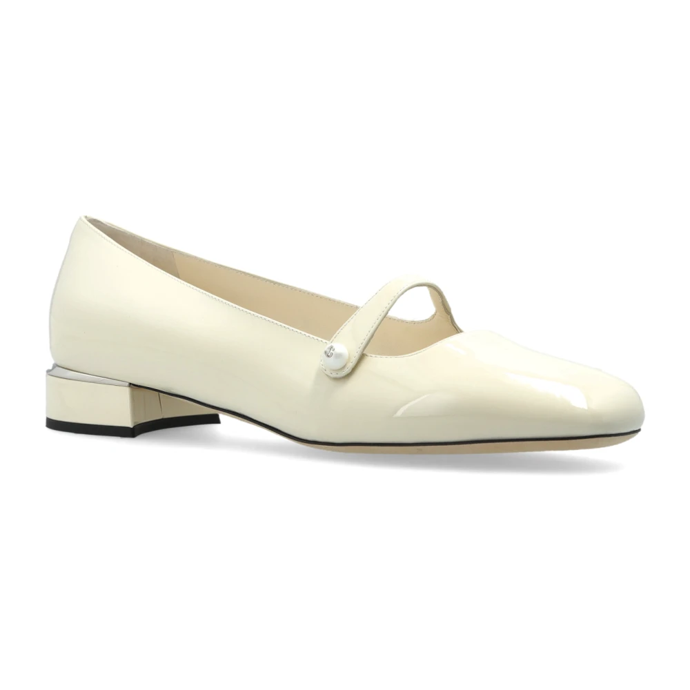 Jimmy Choo, Dame, Sko, Beige, 40 EU, - side b