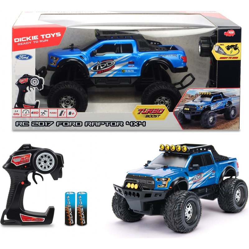 Mini Raptor R Toy Dickie Toys Radiostyrt Lekebil 1:12 2017 Ford Raptor 4x4 » Best Pris på ...