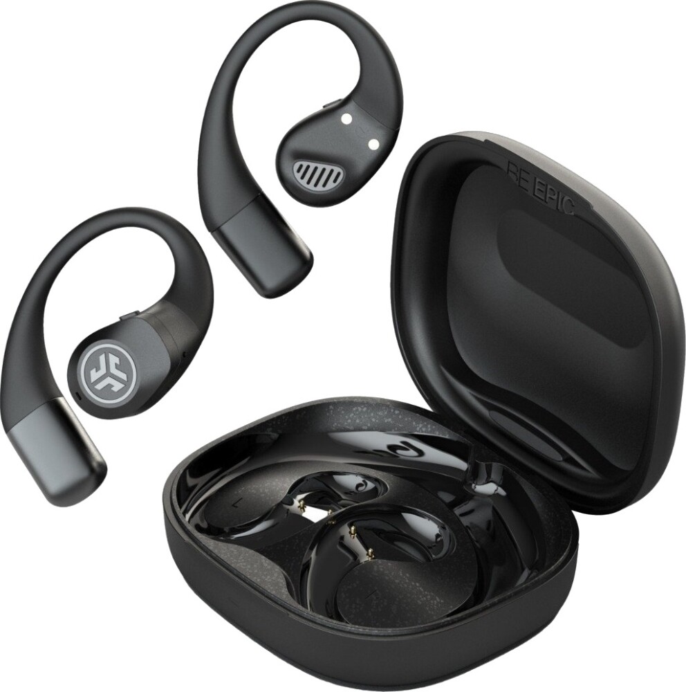 JLab Epic Open Sport True Wireless Earbuds Svart