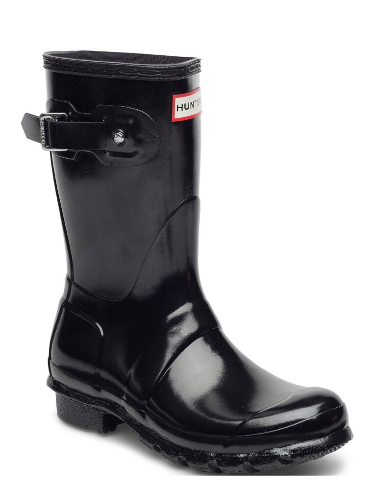 Hunter Womens Original Short Gloss Boot Black 37 - main photo