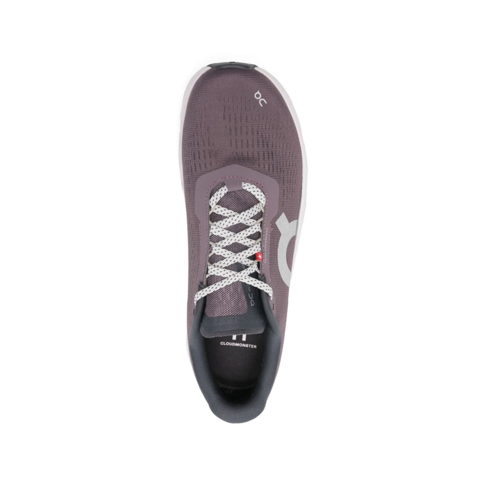 On Cloudmonster 1   Burgundy   39 - side b
