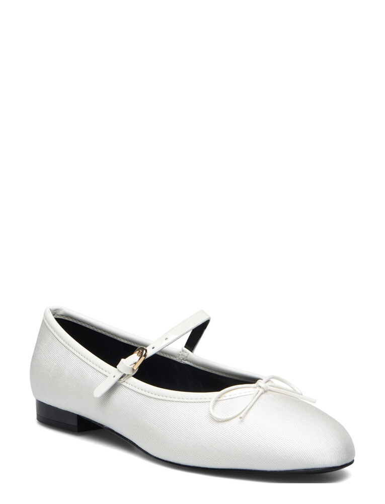 Mango Ballerinas With Strip And Bow Detail - White - 37 - main photo