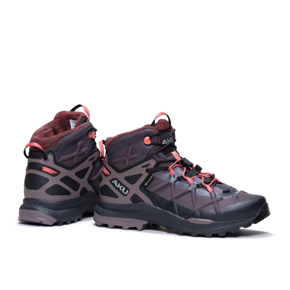 Aku Women's Rocket Mid DFS Gore-Tex 39.5, Deep Violet/Coral - side a