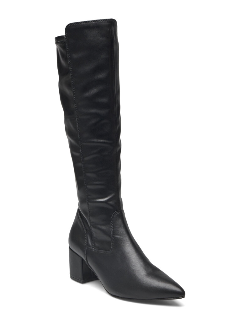 Bianco Biadevived Stretch Knee High Boot Smooth Faux Leather - Black - 36 - main photo