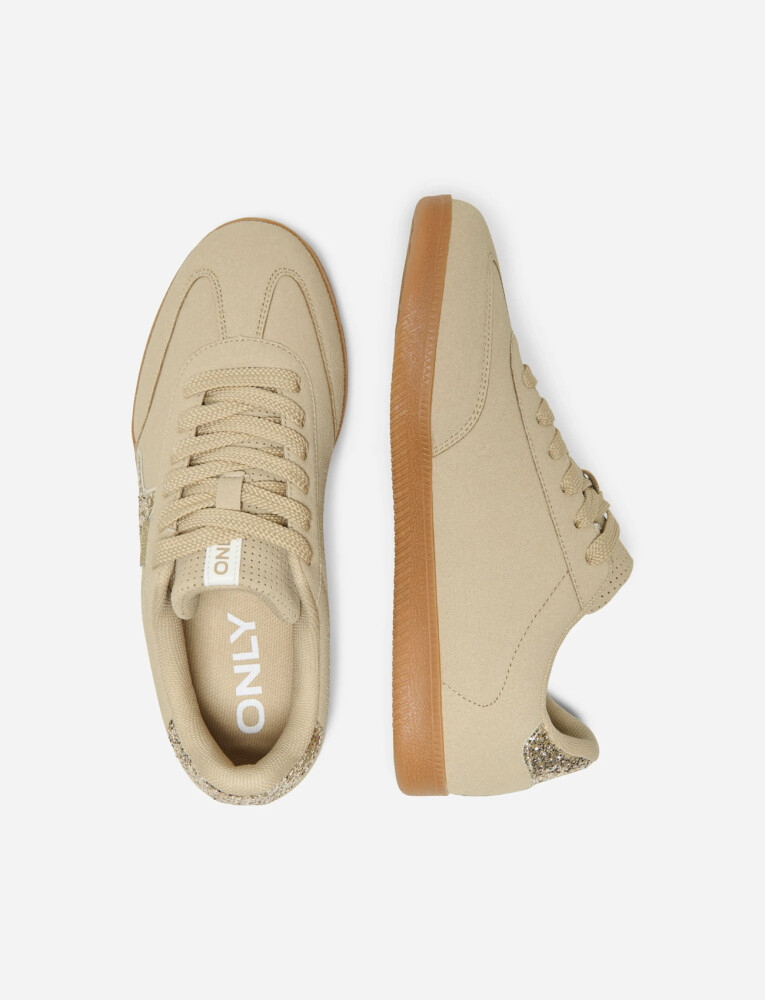 ONLY Onlsandra Side Glitter Sneaker   Beige   39 - main photo