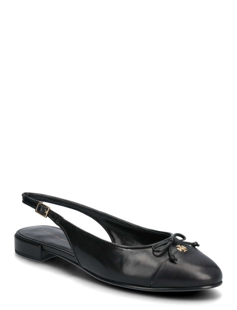 Tory Burch Cap-Toe Slingback Ballet - Black - 40.5 - main photo