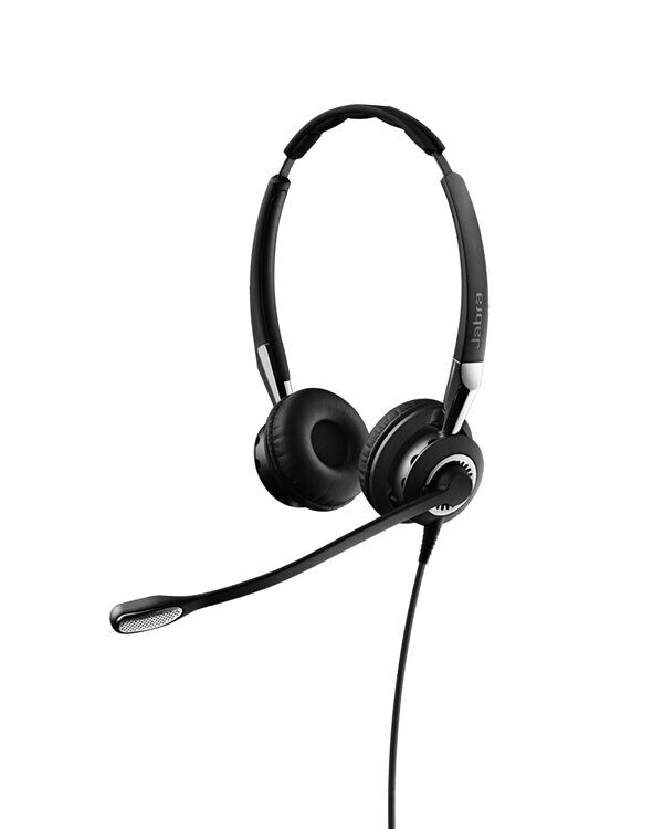 Jabra Biz 2400 Ii Qd Duo Nc Wideband Hodesett Quick Disconnect Stereo Svart