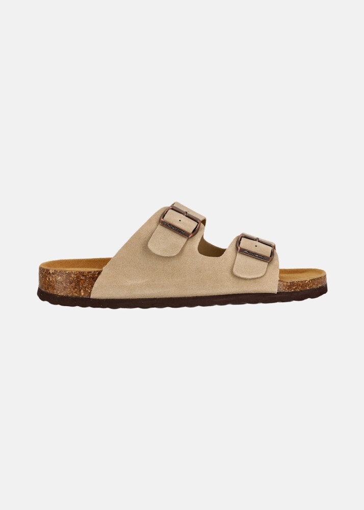 Cruz Cosimo Leather Cork Sandal - side a