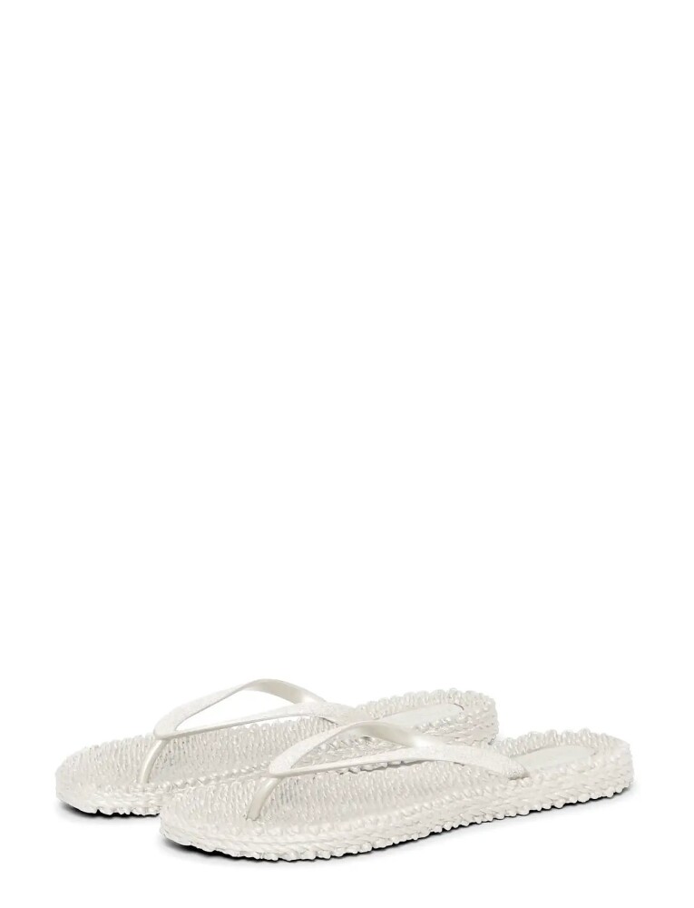 Ilse Jacobsen Flip Flops With Glitter   Cream   36 - main photo