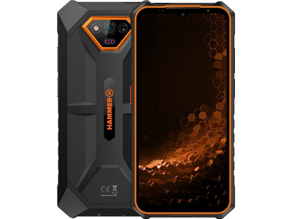 Myphone Hammer Iron V 6 64GB Svart Og Oransje Iron V oransje