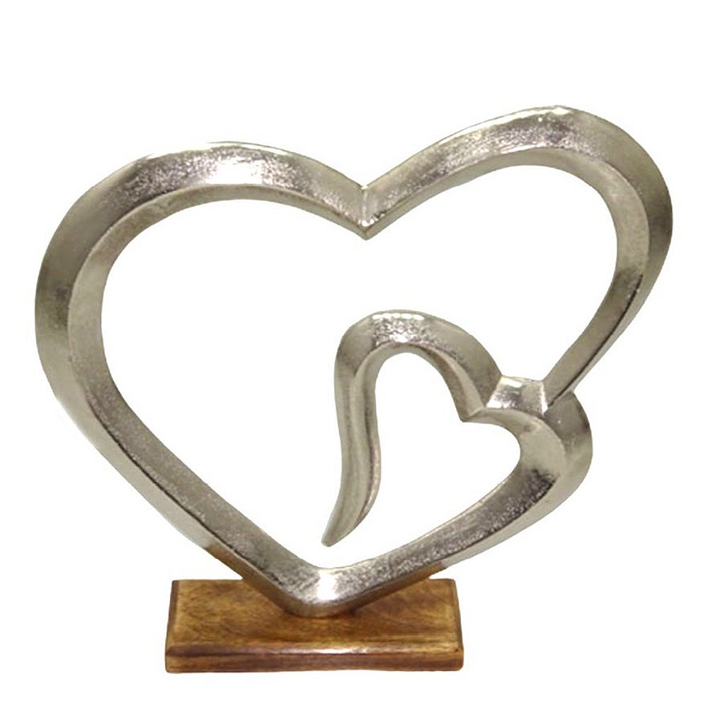 Dorre - Helia skulptur dobbelt hjerte 43 cm aluminium » Best Pris på ...