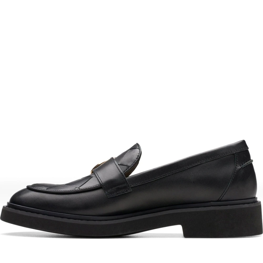 Clarks Dame Sko Svart 39 EU, - side a