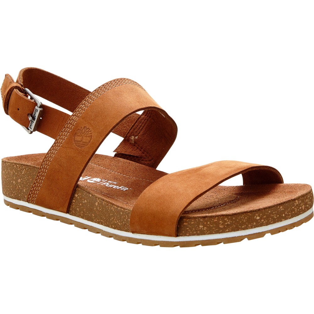 Timberland Women's Malibu Waves Ankle Strap Sandal Rust Nubuck 39.5, Rust Nubuck - main photo