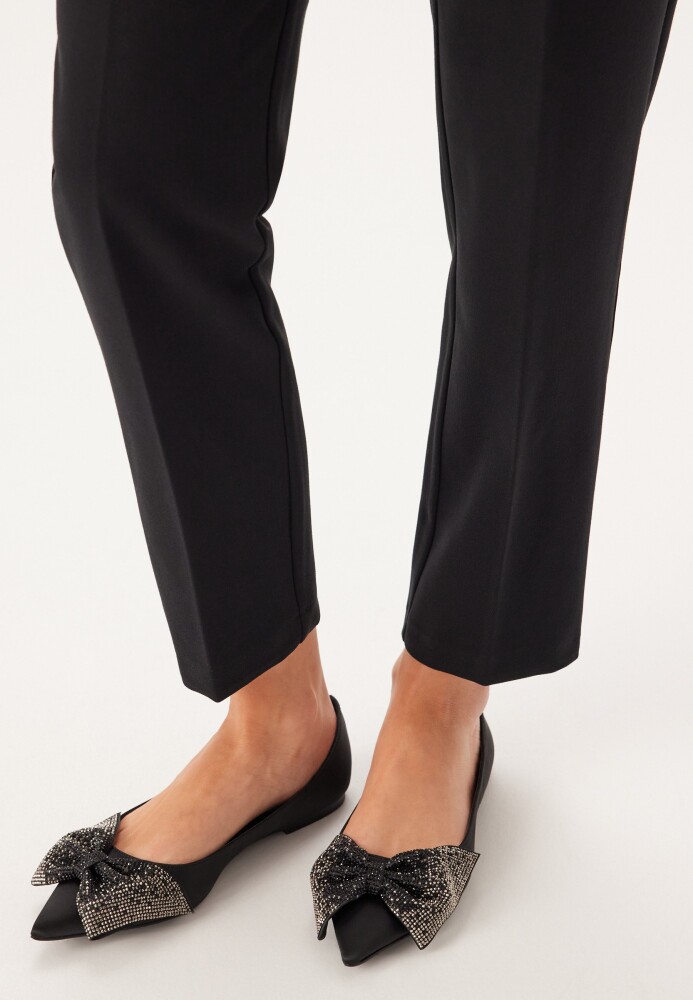 Steve Madden Magi Ballerinas Black Satin 37 - side a