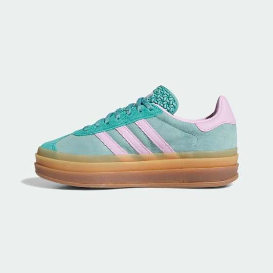 Adidas Originals Gazelle Bold Dame Powder Teal/Bliss Lilac/Pure Teal 37 1/3 - side a