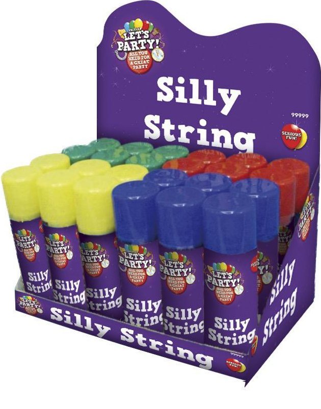 1 stk Silly String / Serpentin Spray i Assorterte Farger » Best Pris på ...