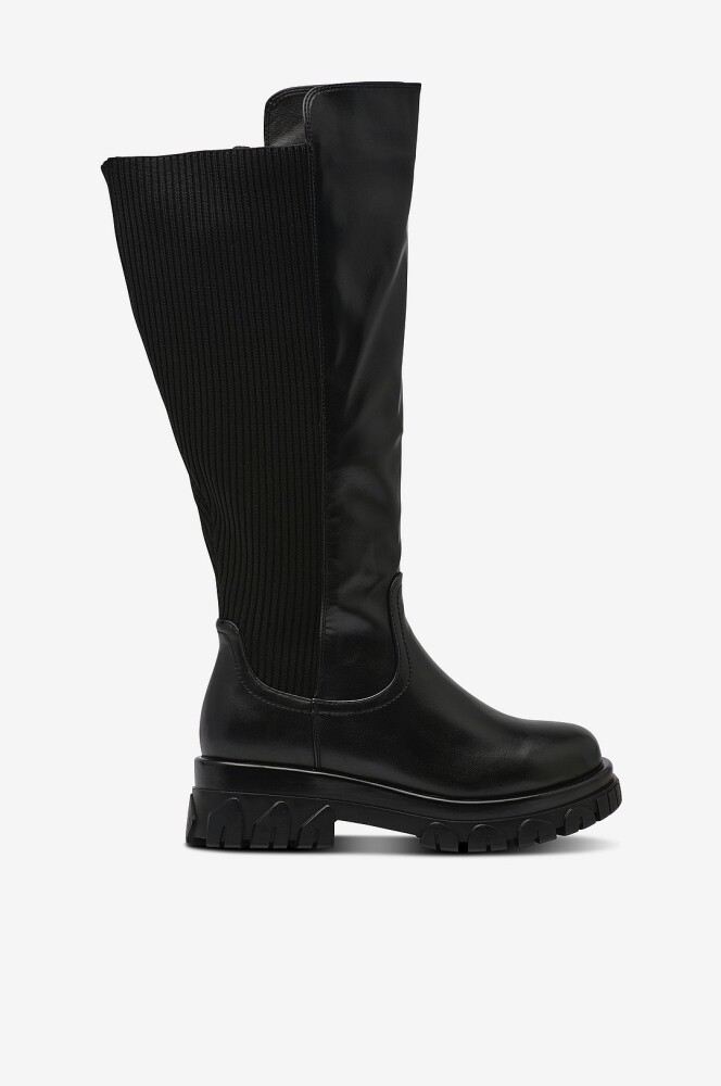 Zizzi   Støvler fChantal Long Boot   Svart - main photo