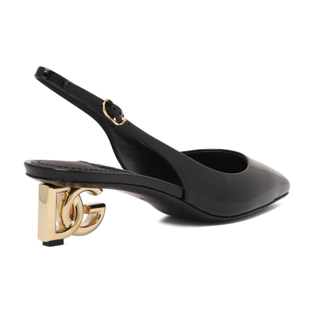 Dolce & Gabbana Dame Sko Svart 38 EU, - side b