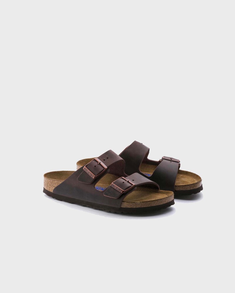 Birkenstock Women´s Arizona Oiled Nubuck Leather Soft Footbed Narrow Brun 35 Woman - side a