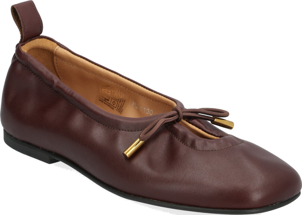 ALOHAS Rosalind Black Leather Ballet Flats   Brown   41 - main photo