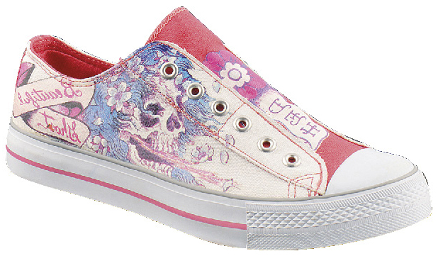 Lipsy Canvas Sko Med Print White/Pink/Purple Pink 38 - main photo