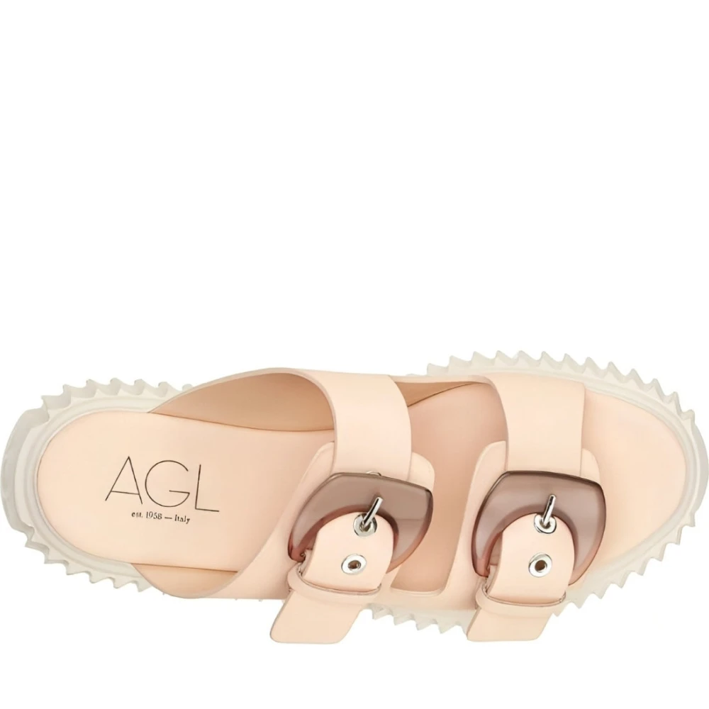 AGL Dame Sko Beige 40 EU, - side b