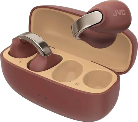 JVC Open Ear Nearphone True Wireless Headphones Maroon