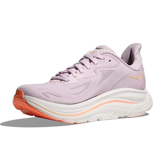 Hoka Clifton 10 Dame Lrtm/Lilac Cream/Tangerine Glow 41 1/3 - side b
