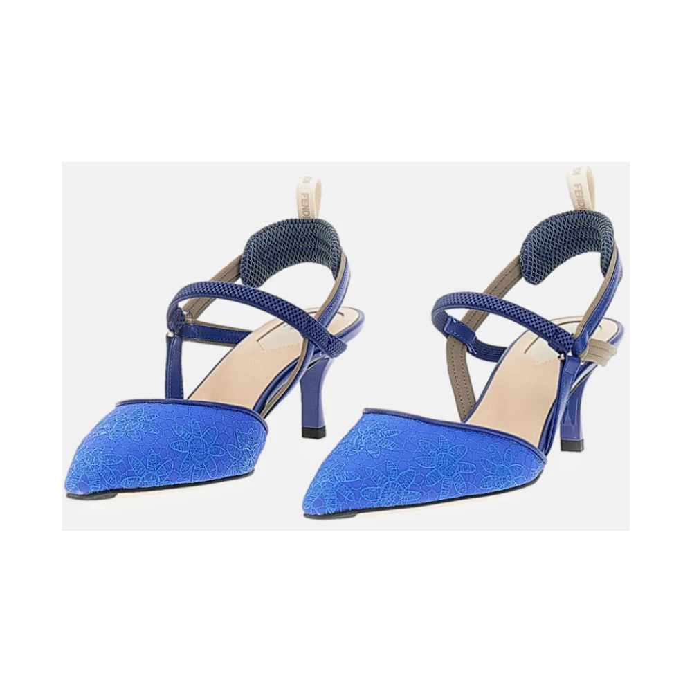 Fendi Dame Sko Blå 38 EU, - side a
