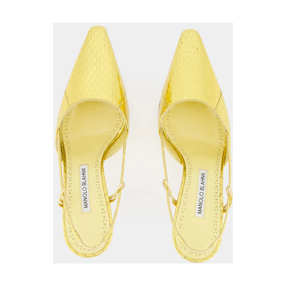 Manolo Blahnik Dame Sko Gul 36 EU, - side b