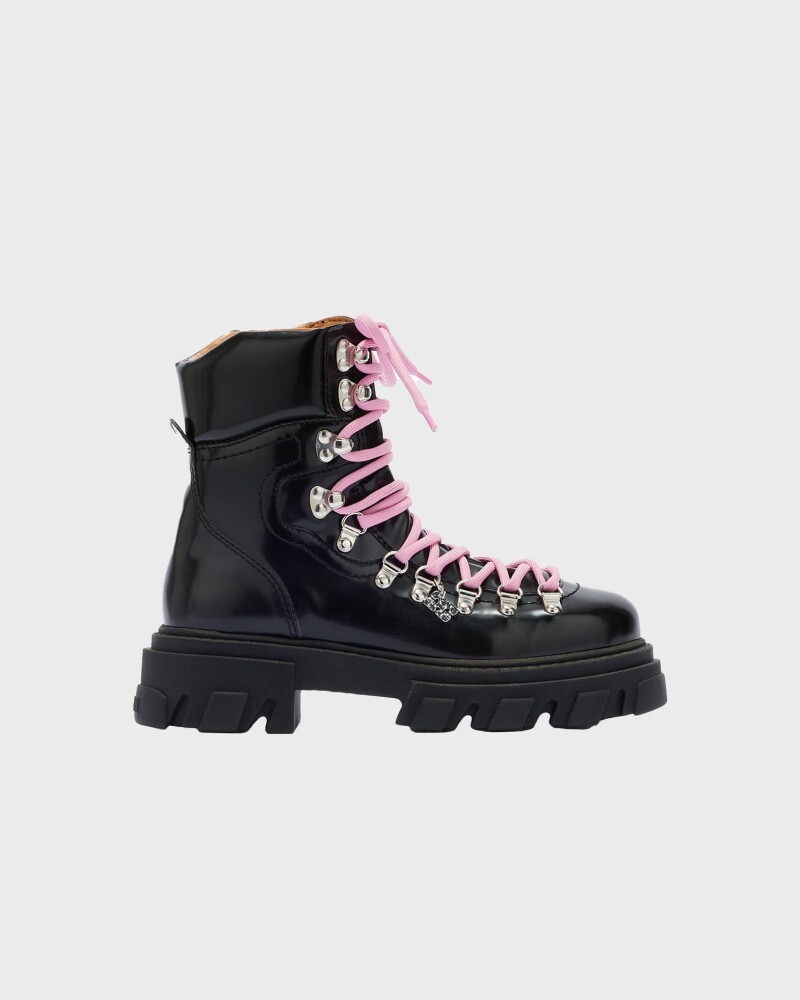 Ganni Boots Cleated Mountain Box Oleatex  Black EUR 36 - main photo